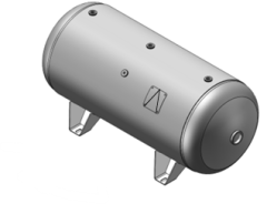 Manchester 302473 Horizontal Receiver Tank, 60 Gal., Rated: 200# w/Legs Only