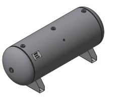 Samuel A10346 Horizontal Receiver Tank, 400 Gal., Rated: 165# w/Saddle Legs