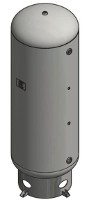 Samuel A10130 Vertical Receiver Tank, 500 Gal., Rated: 200# w/8" Base Ring