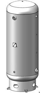 Manchester 302432 Vertical Receiver Tank, 400 Gal., Rated: 165# w/Basering Only