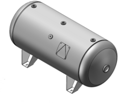 Manchester 302469 Horizontal Receiver Tank, 30 Gal., Rated: 200# w/Legs Only